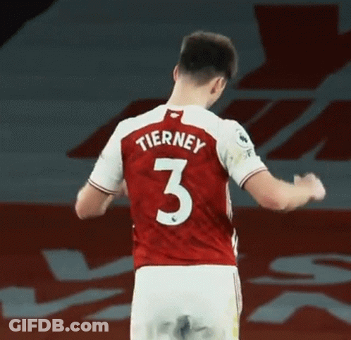 Soccer Player 3 Red White Jersey GIF