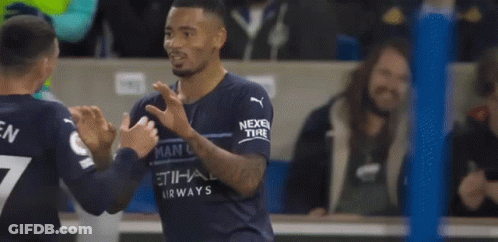 Soccer Player 47 Hugging Another Player GIF