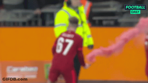 Soccer Player 67 Helped Off Field By Referee GIF