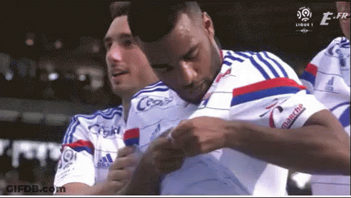 Soccer Player Adjusting Shirt GIF