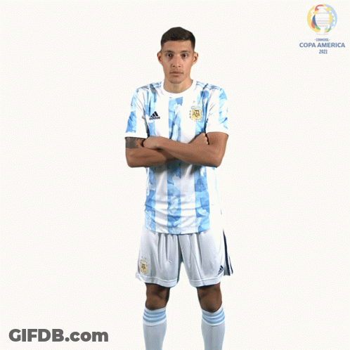 Soccer Player Arms Crossed Copa America 2021 GIF