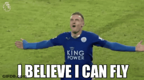 Soccer Player Arms Outstretched I Believe I Can Fly GIF