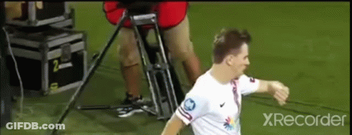 Soccer Player Being Recorded GIF