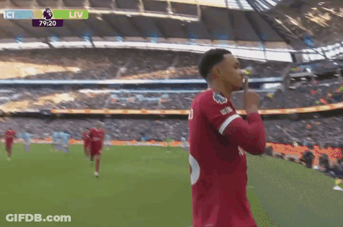 Soccer Player Blowing Whistle Score 79-20 GIF