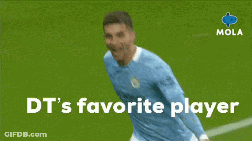 Soccer Player Blue Shirt DT's Favorite Player GIF