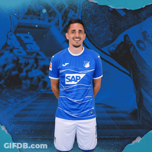 Soccer Player Blue Shirt Saying Sap GIF