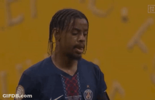 Soccer Player By Yellow Wall Score 0-1 GIF