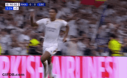 Soccer Player Celebrates Goal GIF