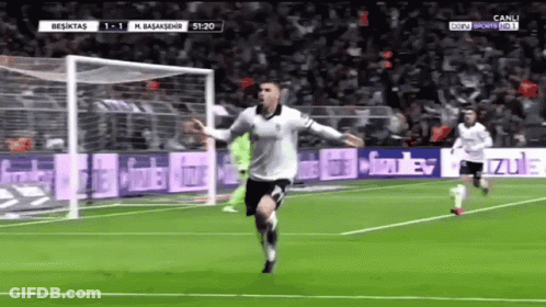 Soccer Player Celebrates Goal Besiktas Vs M. Başakşehir GIF