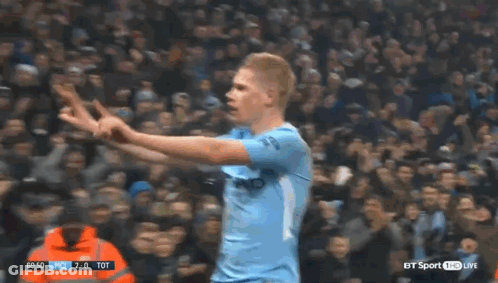 Soccer Player Celebrates Goal BT Sport HD Live GIF