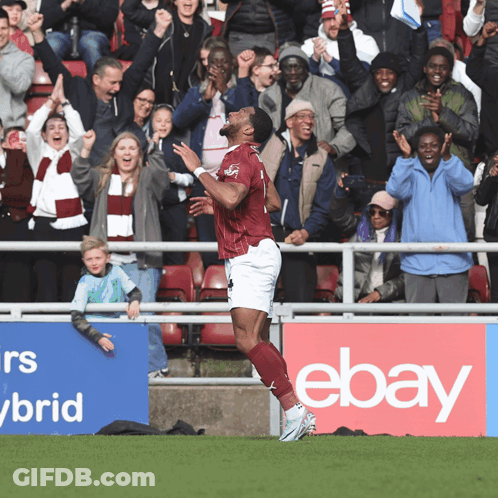 Soccer Player Celebrates Goal GIF