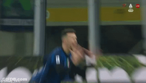 Soccer Player Celebrates Goal With Raised Fist GIF