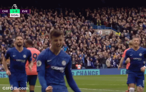 Soccer Player Celebrating Goal GIF