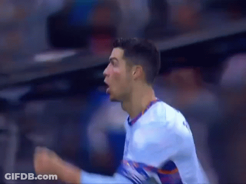 Soccer Player Celebrating Goal GIF