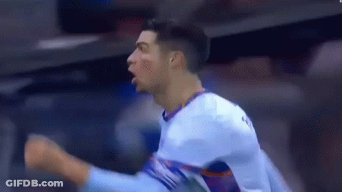 Soccer Player Celebrating Goal GIF