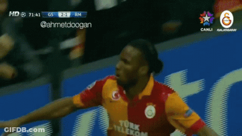 Soccer Player Celebrating Goal GIF