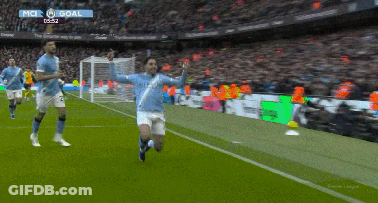 Soccer Player Celebrating Goal GIF