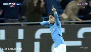 Soccer Player Celebrating Goal GIF