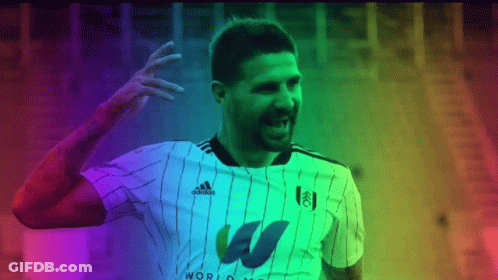Soccer Player Celebrating Goal In Adidas Jersey GIF