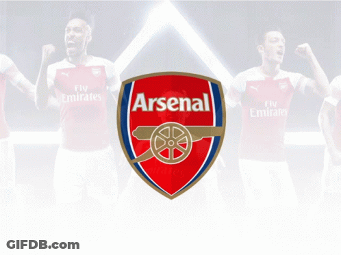 Soccer Player Celebrating Goal In Fly Emirates Jersey GIF
