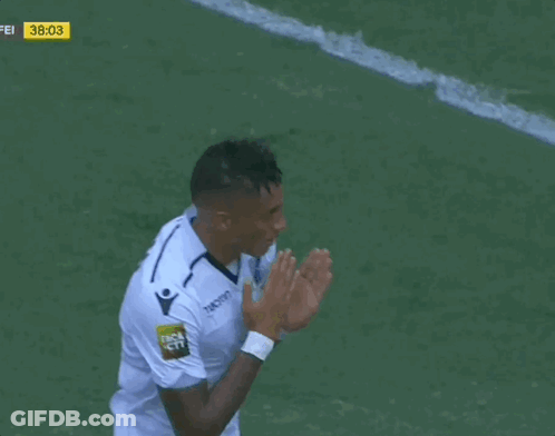Soccer Player Celebrating Goal In Macron Jersey GIF