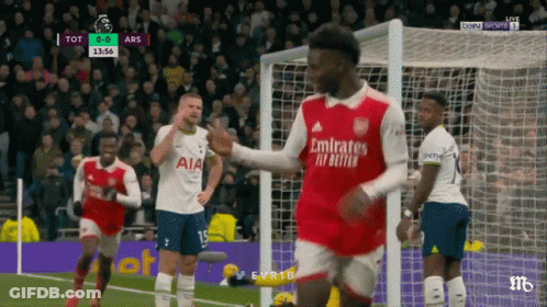 Soccer Player Celebrating Goal In Red Jersey GIF