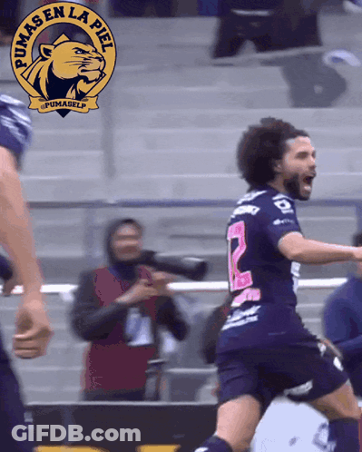 Soccer Player Celebrating Goal GIF