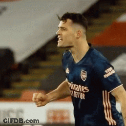 Soccer Player Celebrating Goal GIF