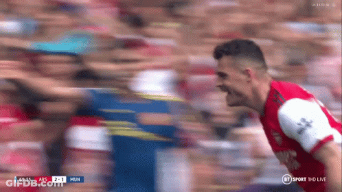Soccer Player Celebrating Goal GIF