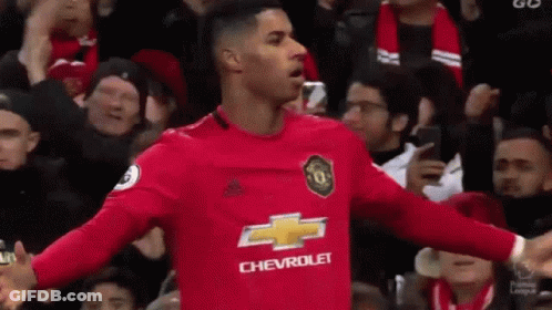 Soccer Player Celebrating Goal With Fans GIF