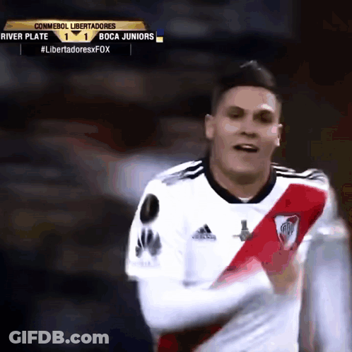 Soccer Player Celebrating Goal GIF