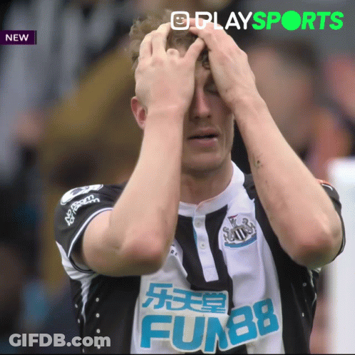 Soccer Player Covering Eyes GIF