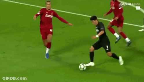 Soccer Player Covering Mouth In Front Of Caf Africa Advertisement GIF