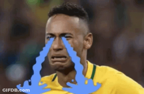 Soccer Player Crying Blue Tears GIF