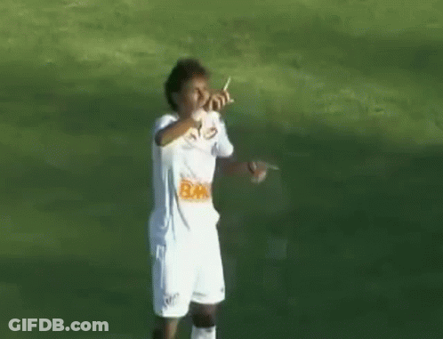Soccer Player Dancing In White Jersey GIF