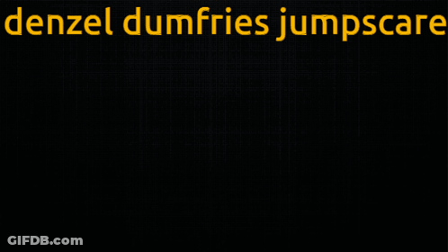 Soccer Player Denzel Dumfries Jumpscare GIF