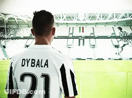 Soccer Player Dybala On Shirt GIF