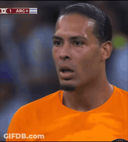 Soccer Player Face Close Up Against Arg GIF