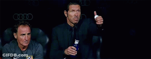 Soccer Player Giving Thumbs Up In Dugout GIF