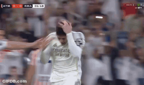 Soccer Player Holding Head GIF