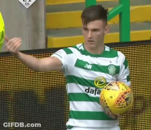 Soccer Player Holding Yellow Ball GIF