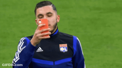 Soccer Player In Adidas Jacket Taking Selfie GIF