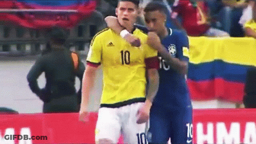 Soccer Player In Adidas Jersey Next To Another GIF