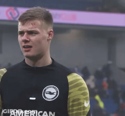 Soccer Player In American Shirt Looking At Camera GIF