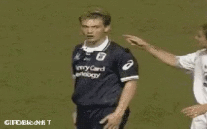 Soccer Player In Army Card Ecology Jersey Touched GIF