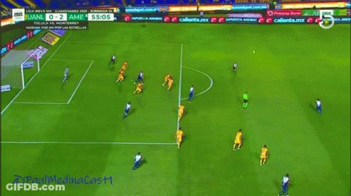 Soccer Player In AT&T Jersey Running GIF