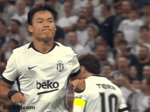 Soccer Player In Beko Jersey Next To Number 10 GIF