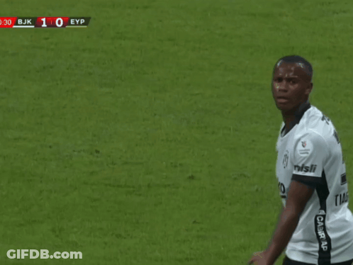 Soccer Player In Beko Jersey Standing On Field GIF