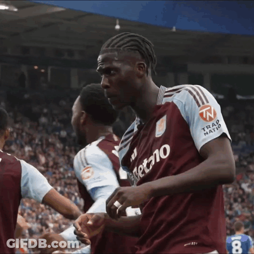 Soccer Player In Betano Jersey Celebrates GIF