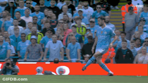 Soccer Player In Betway Jersey Before Crowd GIF